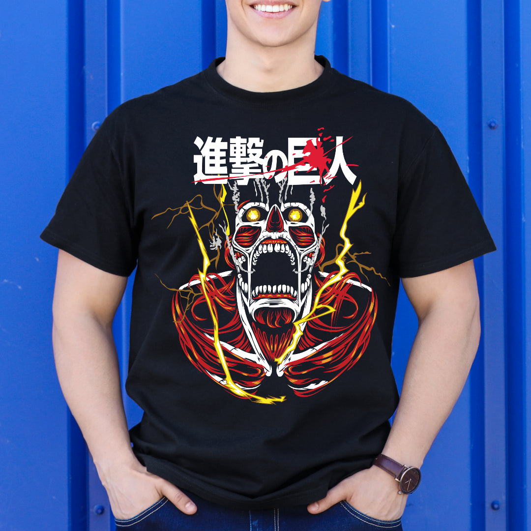 Attack On Titan Colossal Titan T-shirt Japanese anime