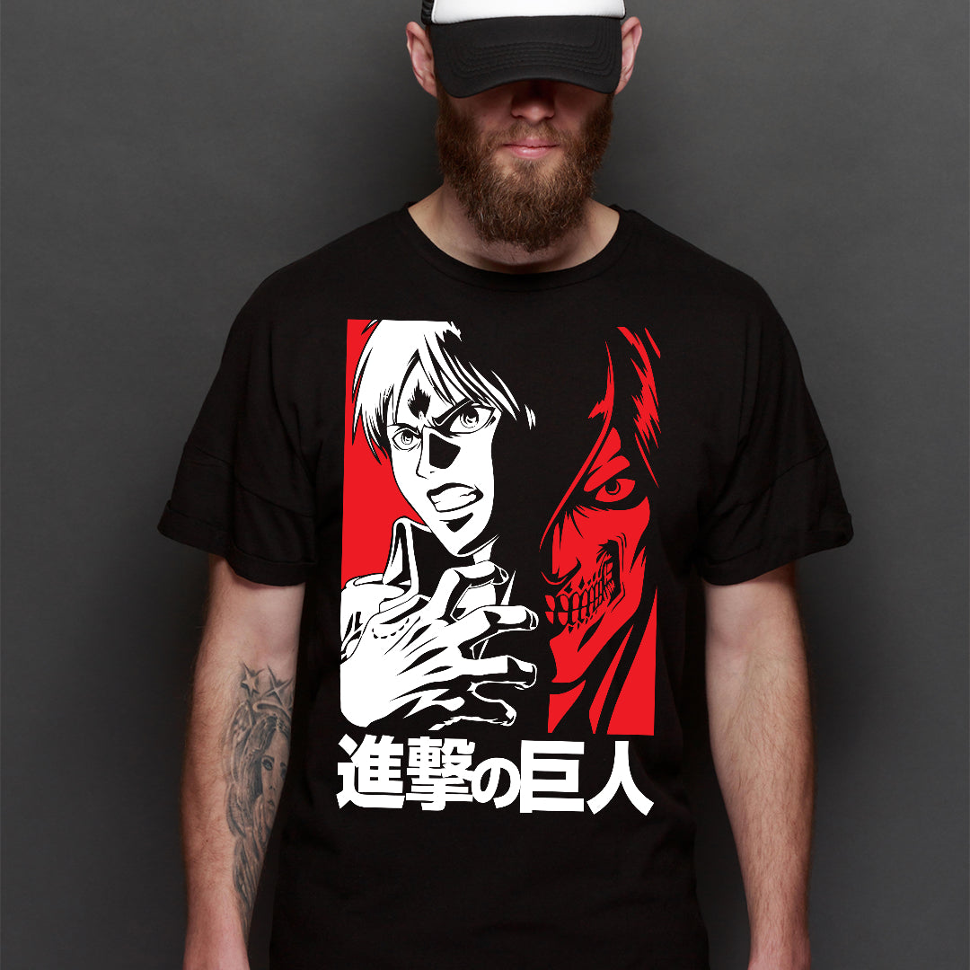 Attack on Titan Eren Jaeger T-Shirt Japanese Anime Tee