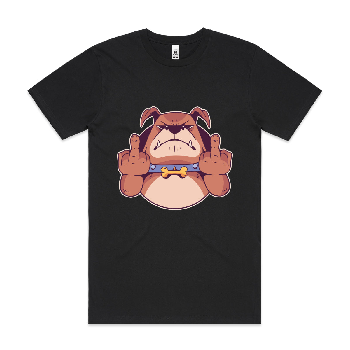 Dog Middle Finger T-Shirt T-shirt Dog Tee