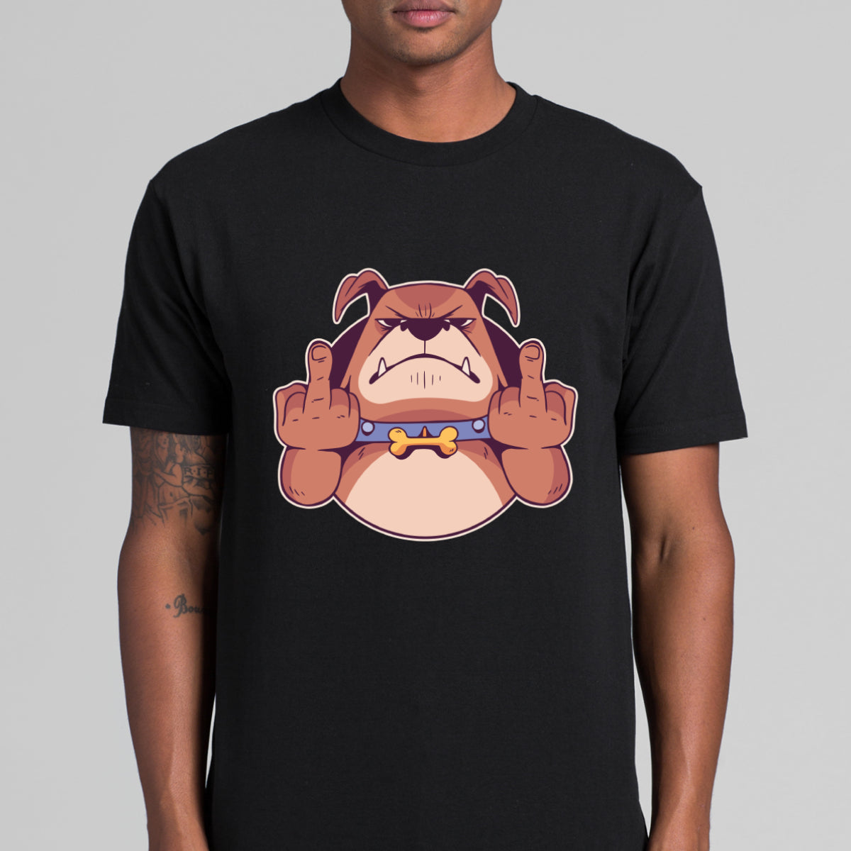 Dog Middle Finger T-Shirt T-shirt Dog Tee