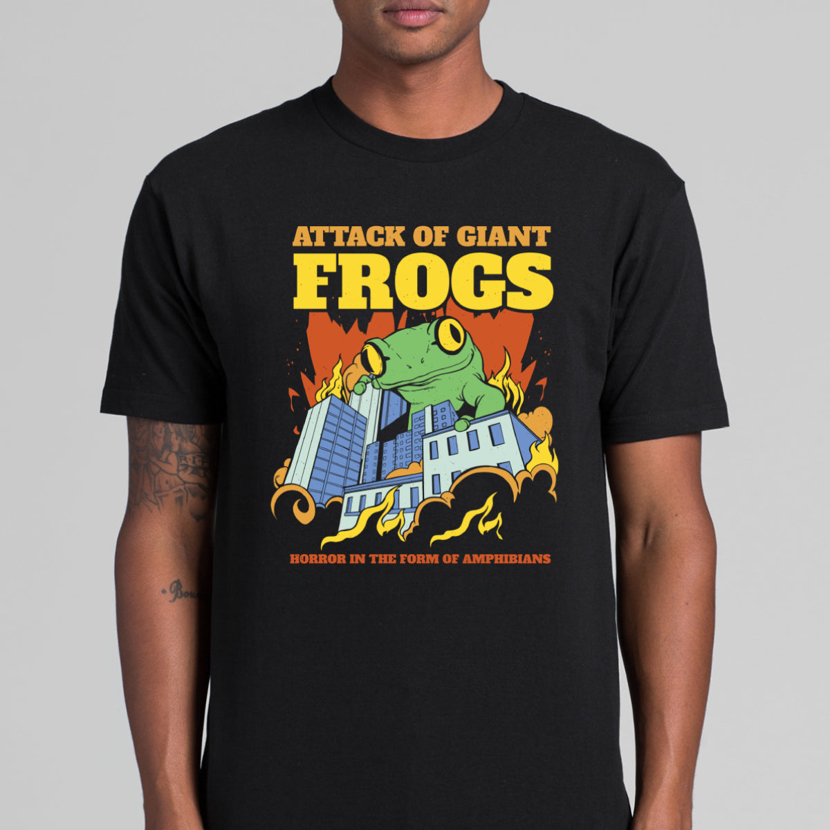 Attack Of A Giant Frogs T-Shirt Funny Tee