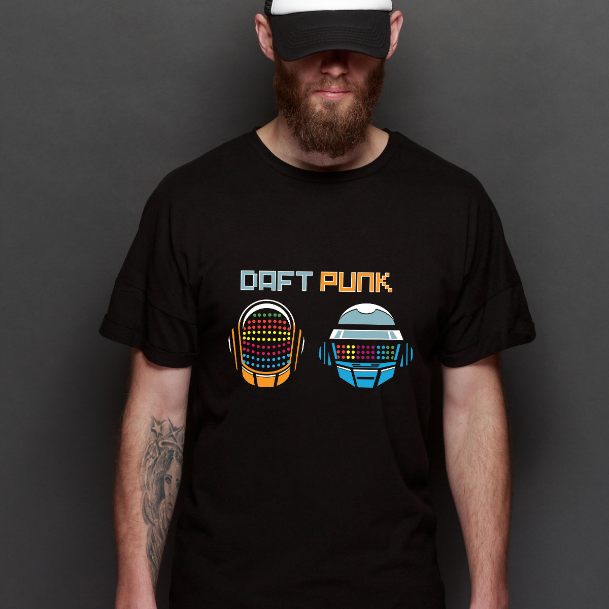 Daft Punk Band Electronic Music Duo T-shirt Band Tee