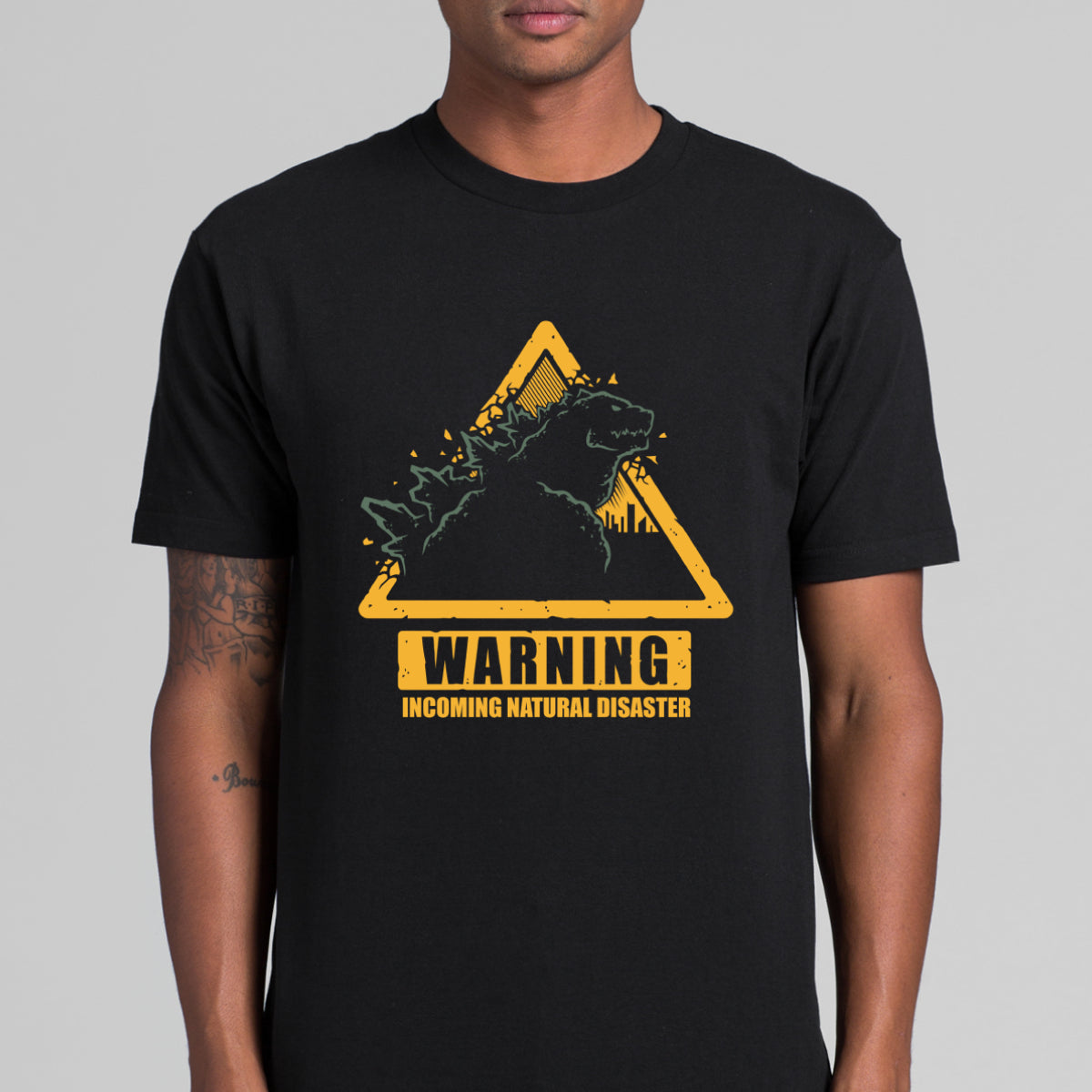 Godzilla Warning T-Shirt Japanese Anime Tee