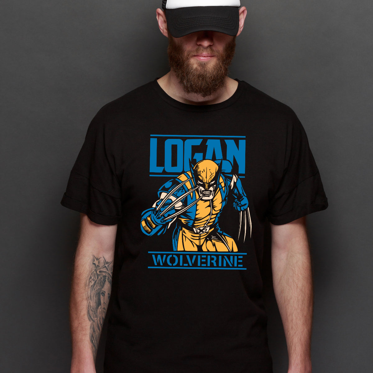 Logan Wolverine T-shirt Marvel Comic Tee