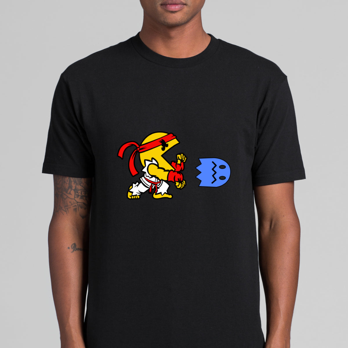 Pacman Street Fighter T-shirt Arcade Game Tee