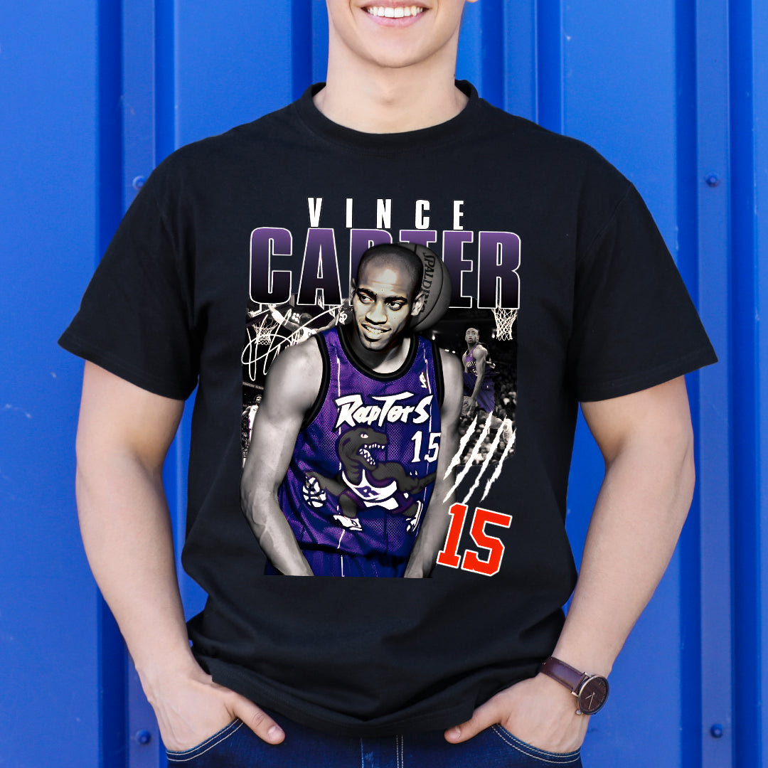 Vince Carter V2 NBA T-Shirt Sport Athlete Family Tee
