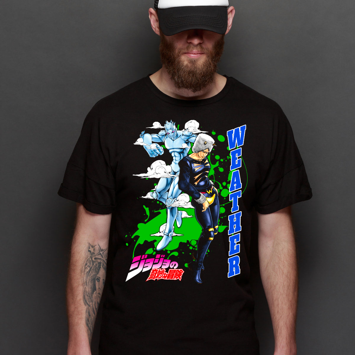 Jojo's Bizarre Adventure Weather T-shirt Japanese anime