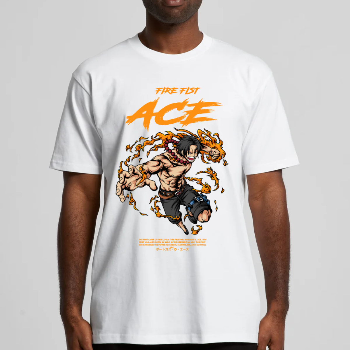 One Piece Portgas D. Ace V6 T-Shirt Japanese Anime Tee