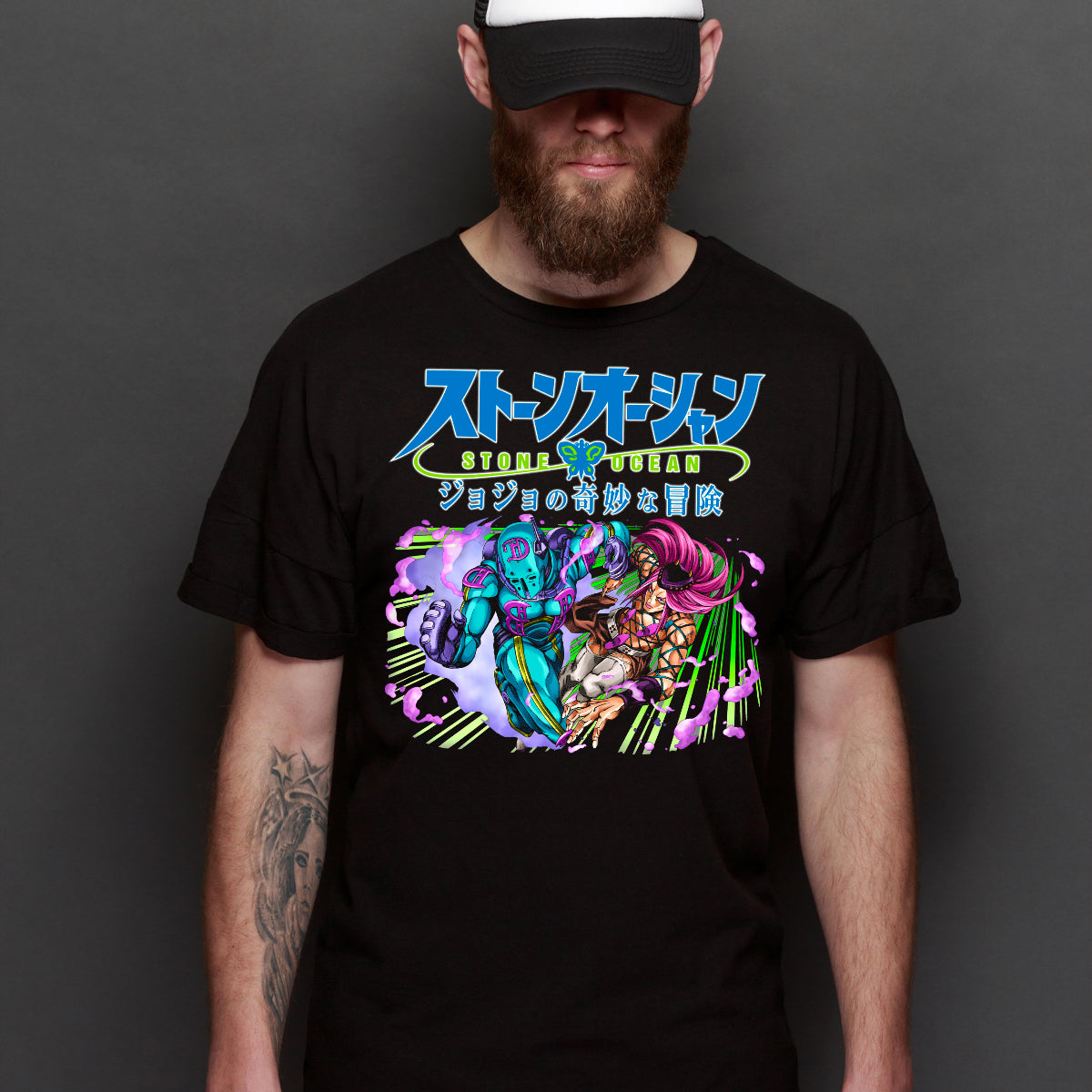 Jojo's Bizarre Adventure V13 T-shirt Japanese anime Tee