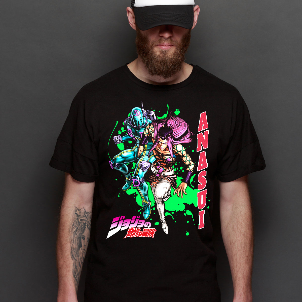 Jojo's Bizarre Adventure V12 T-shirt Japanese anime Tee