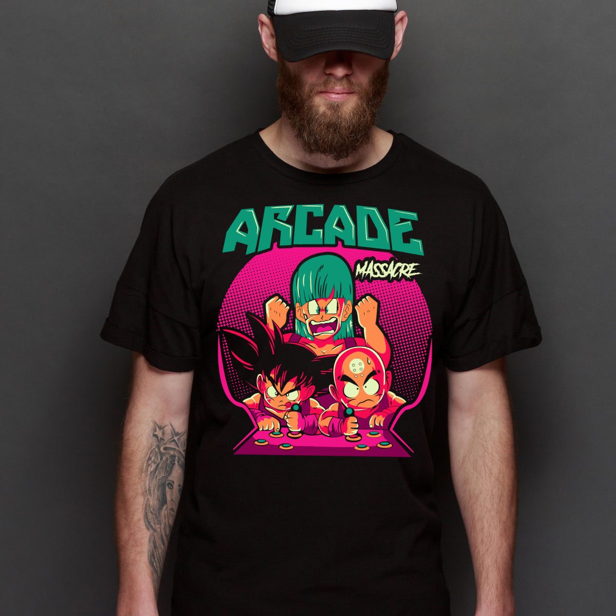 Dragon Ball Arcade Massacre T-shirt Japanese Anime Tee