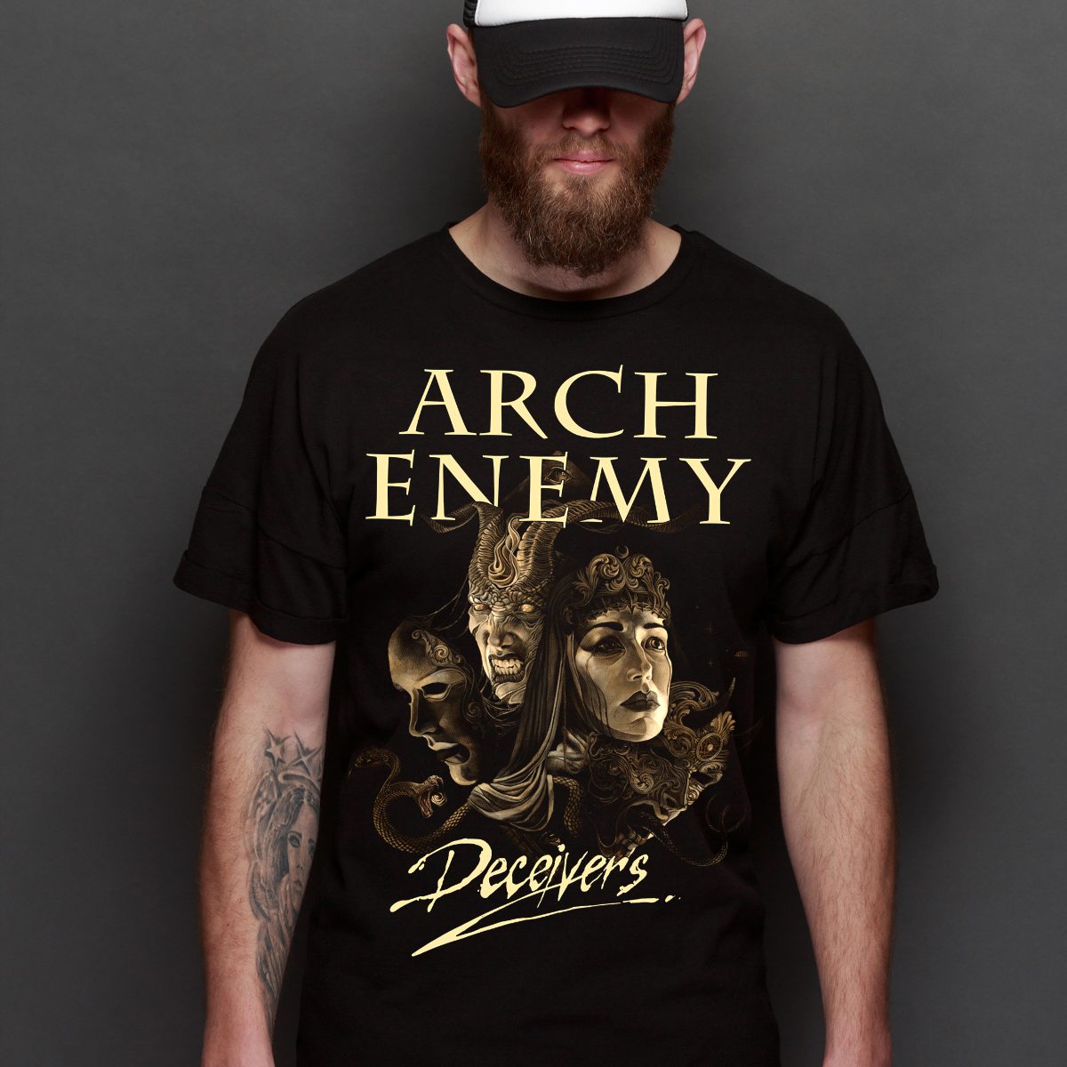 Arch Enemy T-Shirt Band Family Tee Music Heavy Metal
