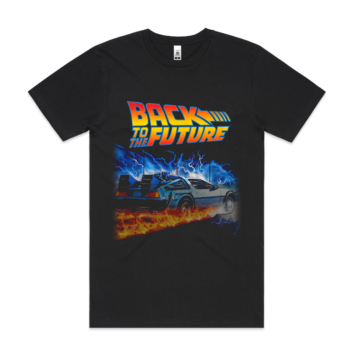 Back to the Future V2 Movies T-Shirt Cotton Block Tee