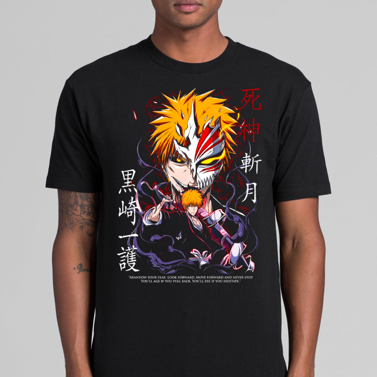 Bleach Ichigo Kurosaki V3 T-shirt Japanese Anime Tee
