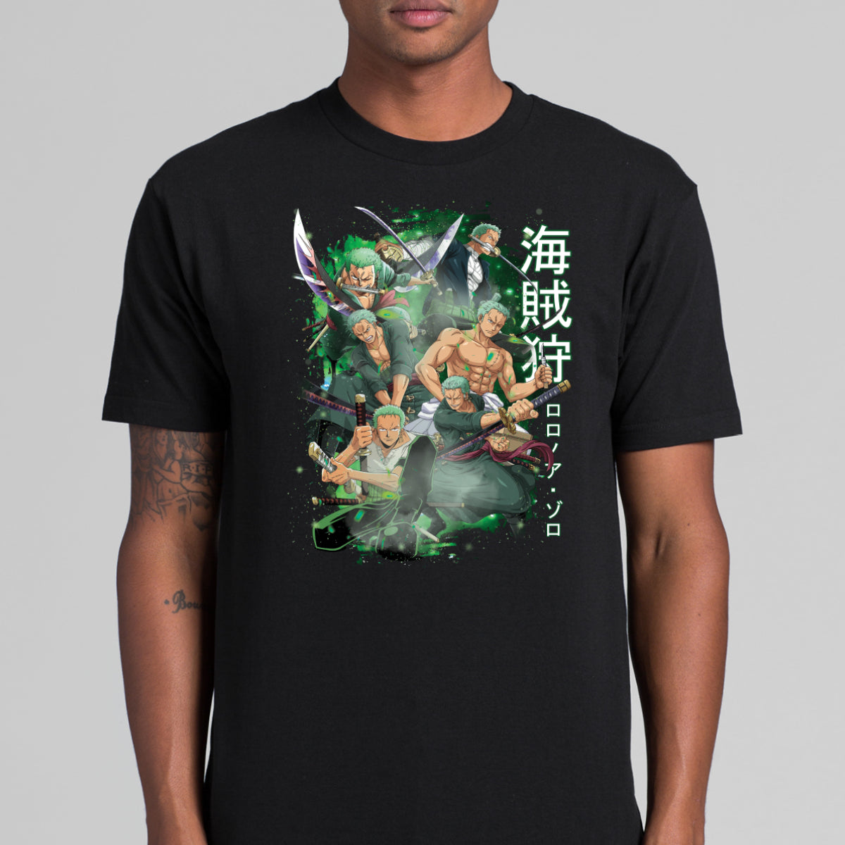 One Piece Zoro Poronoa V3 T-shirt Japanese anime Tee
