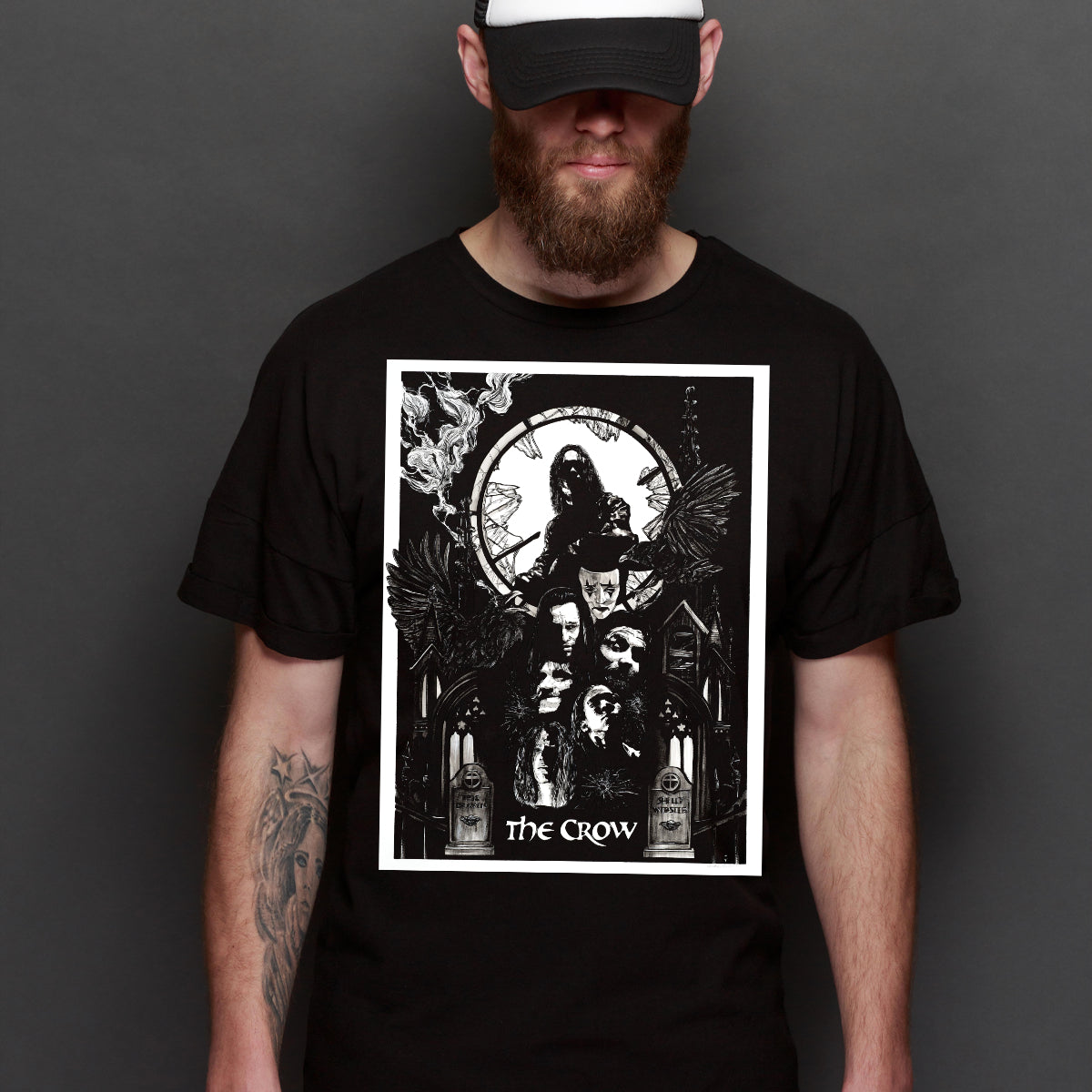 The Crow Movie T-Shirt Cotton Block Tee