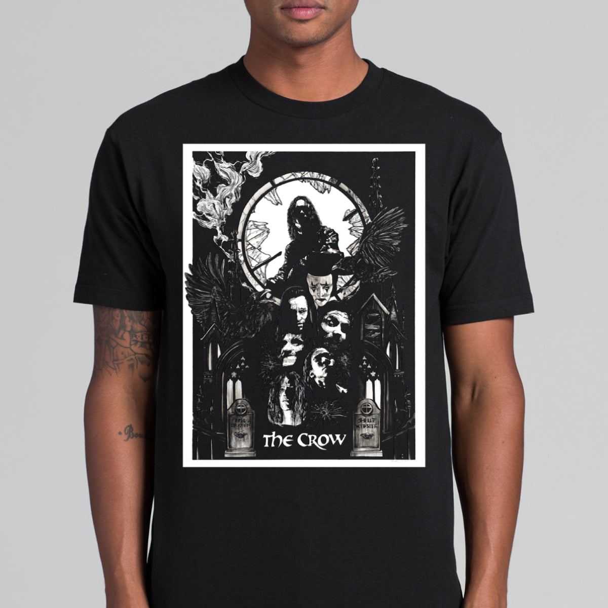 The Crow Movie T-Shirt Cotton Block Tee