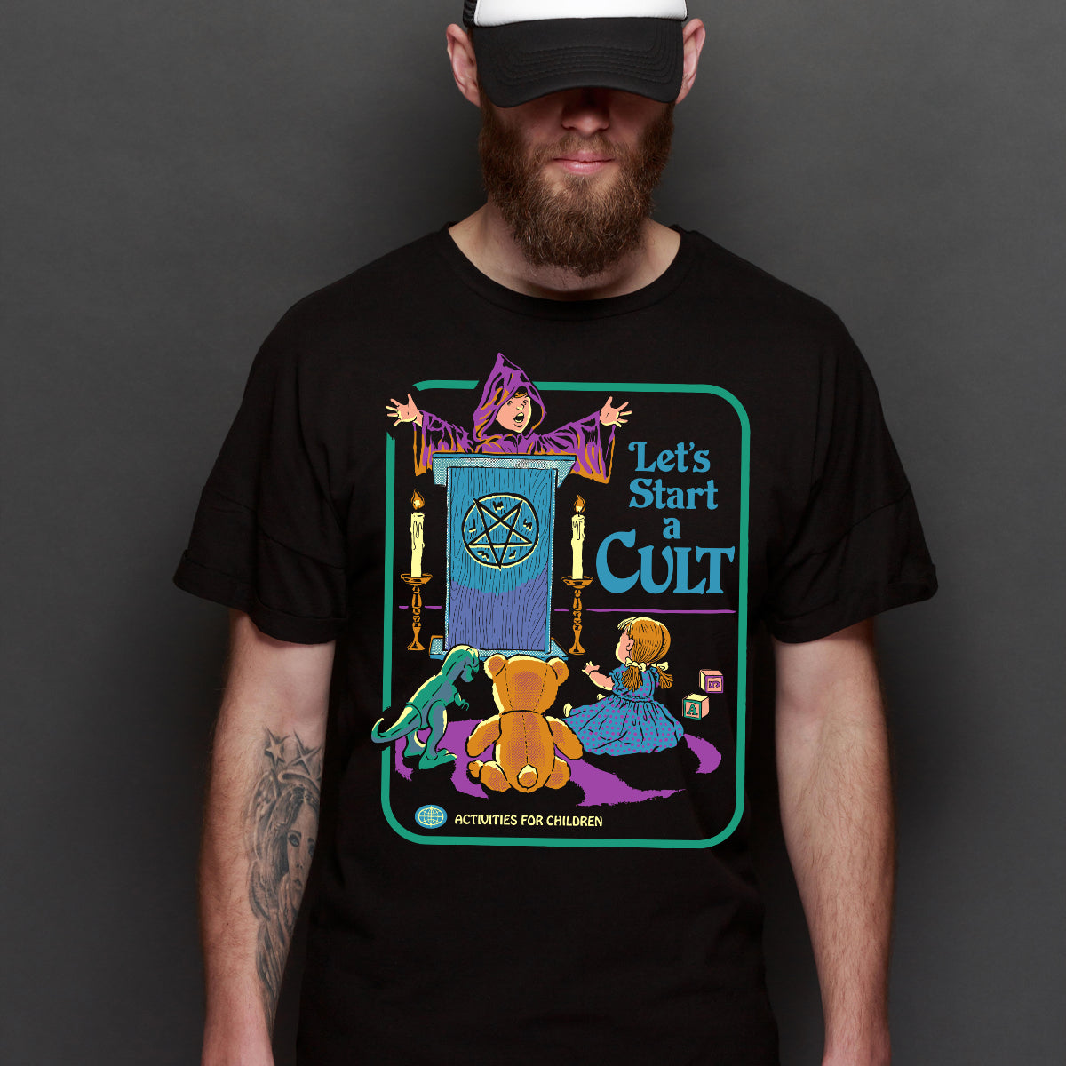 Let's Start a Cult T-shirt Cartoon Tee