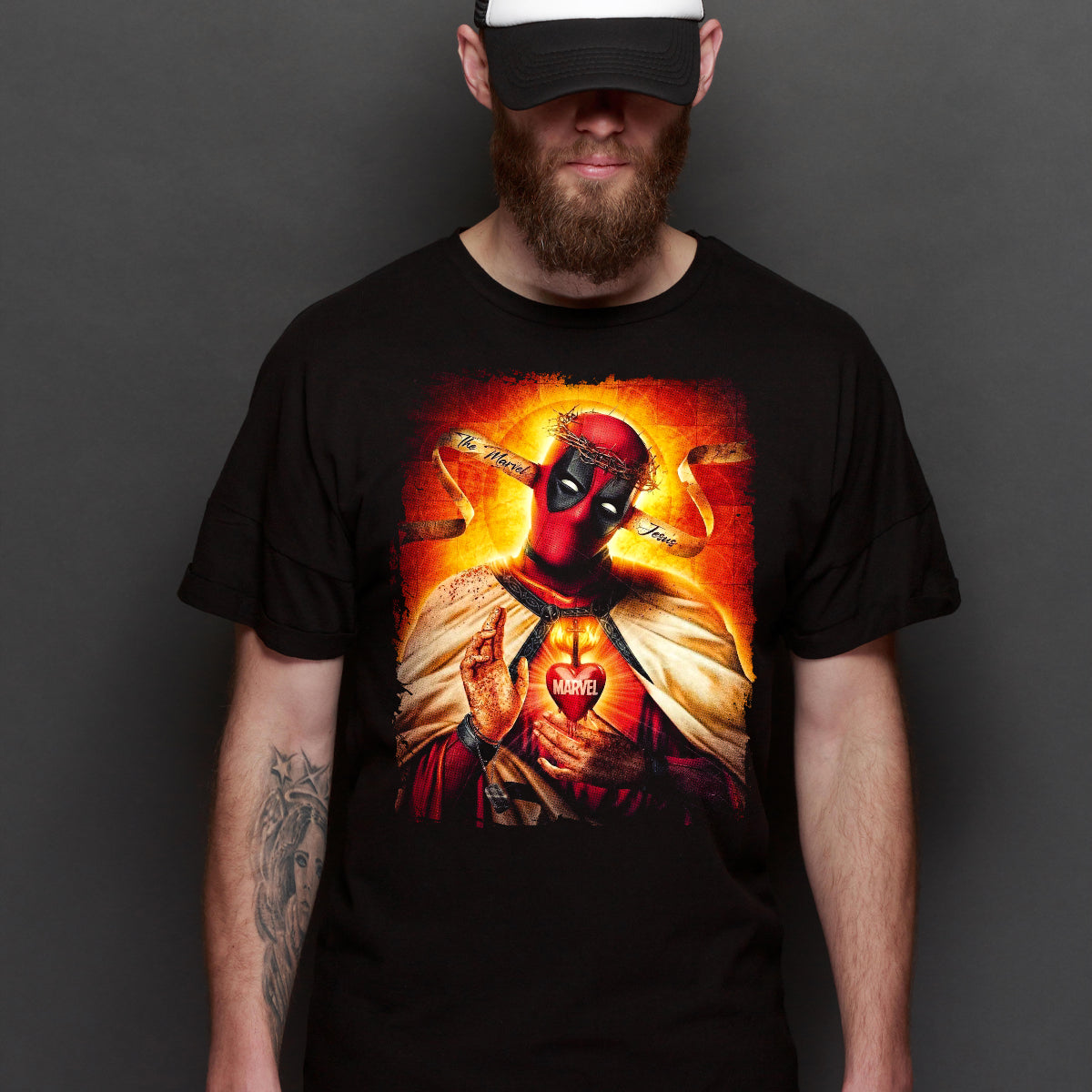 Deadpool Jesus T-shirt Marvel Tee