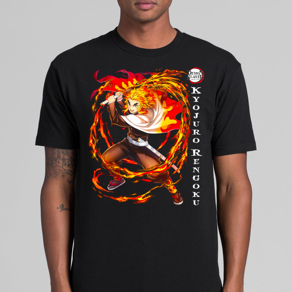 Demon Slayer Kyojuro Rengoku Ver4 T-Shirt Japanese Anime Tee