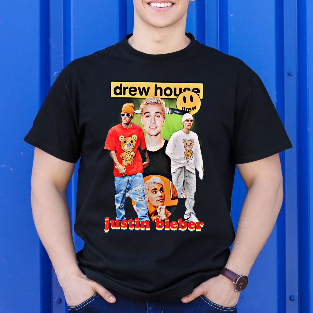 Justin Bieber V5 T-Shirt Artist Family Fan Music Pop Culture