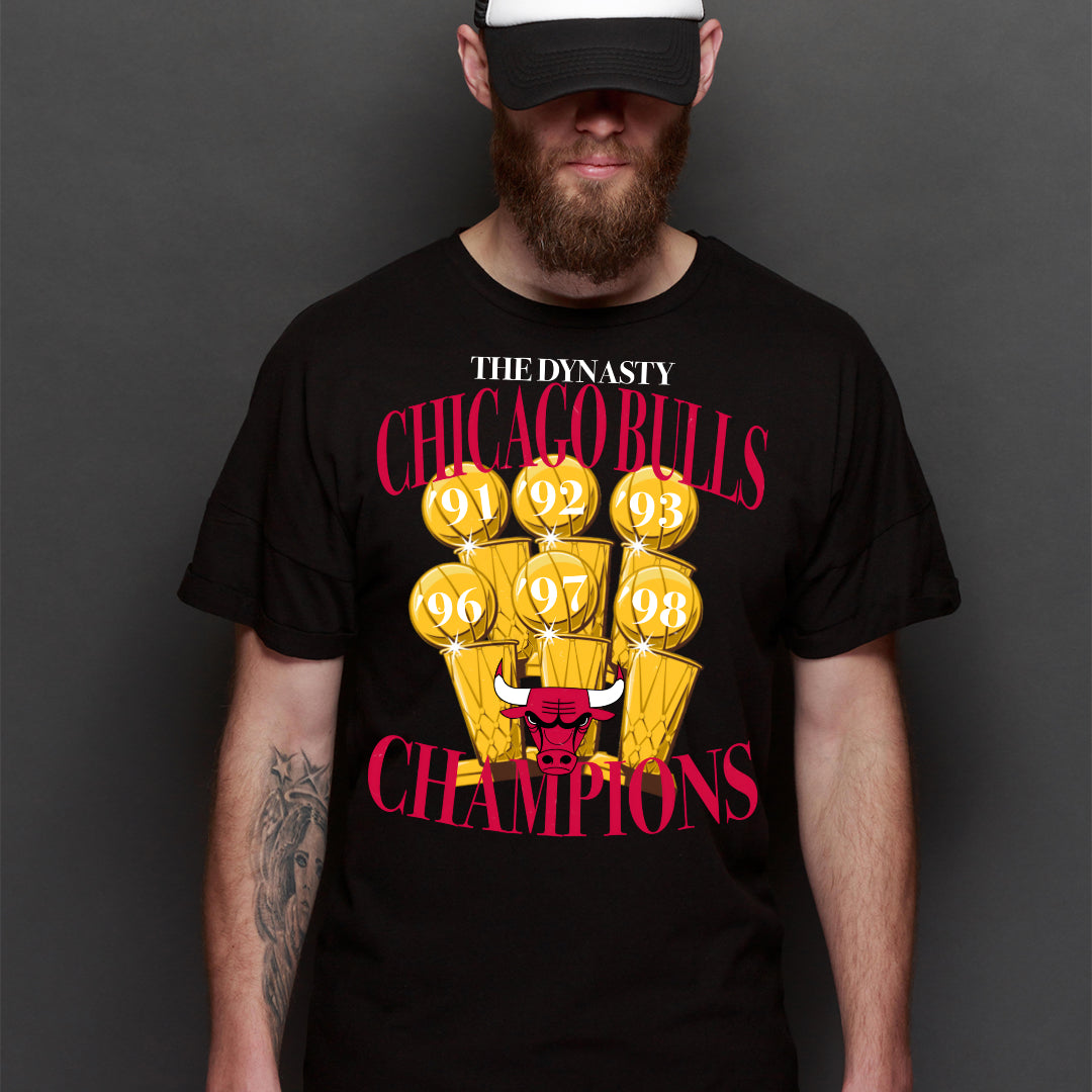 Chicago Bulls NBA V3 T-Shirt Sport Athlete Family Tee