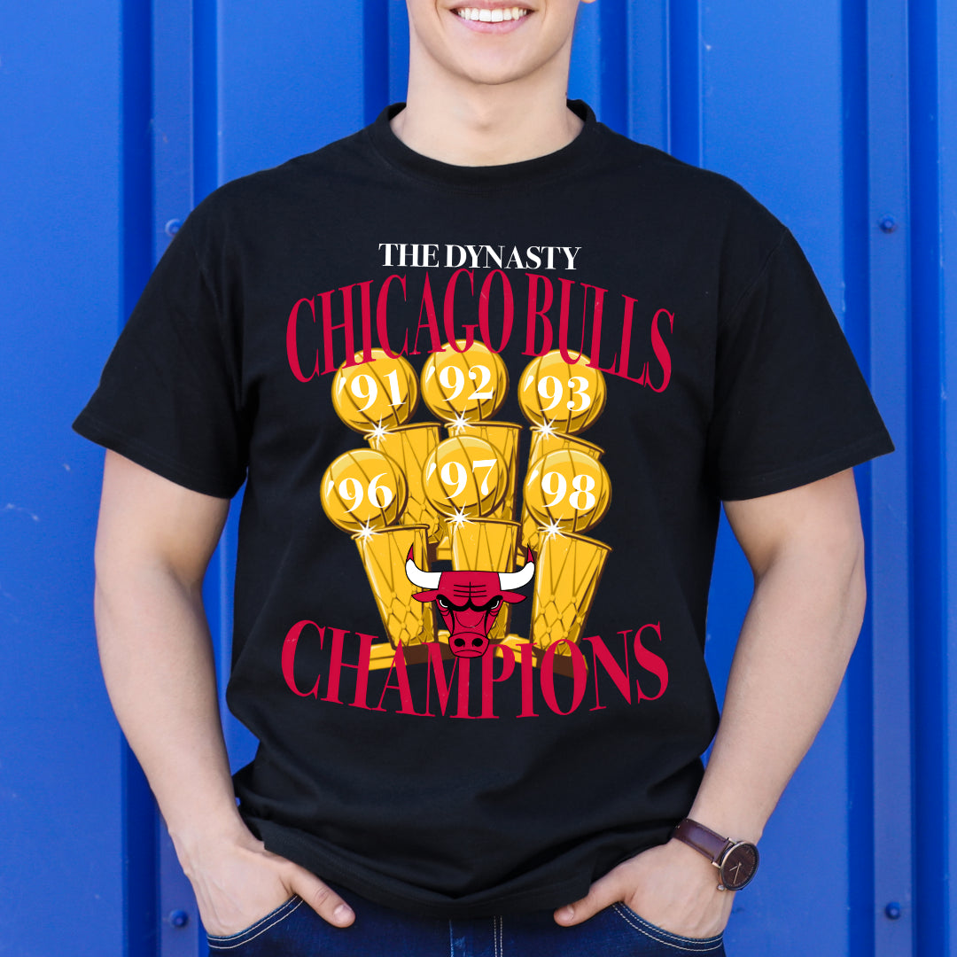 Chicago Bulls NBA V3 T-Shirt Sport Athlete Family Tee