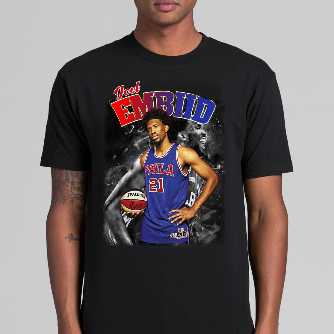 Joel Embiid NBA V2 T-Shirt Sport Athlete Family Tee