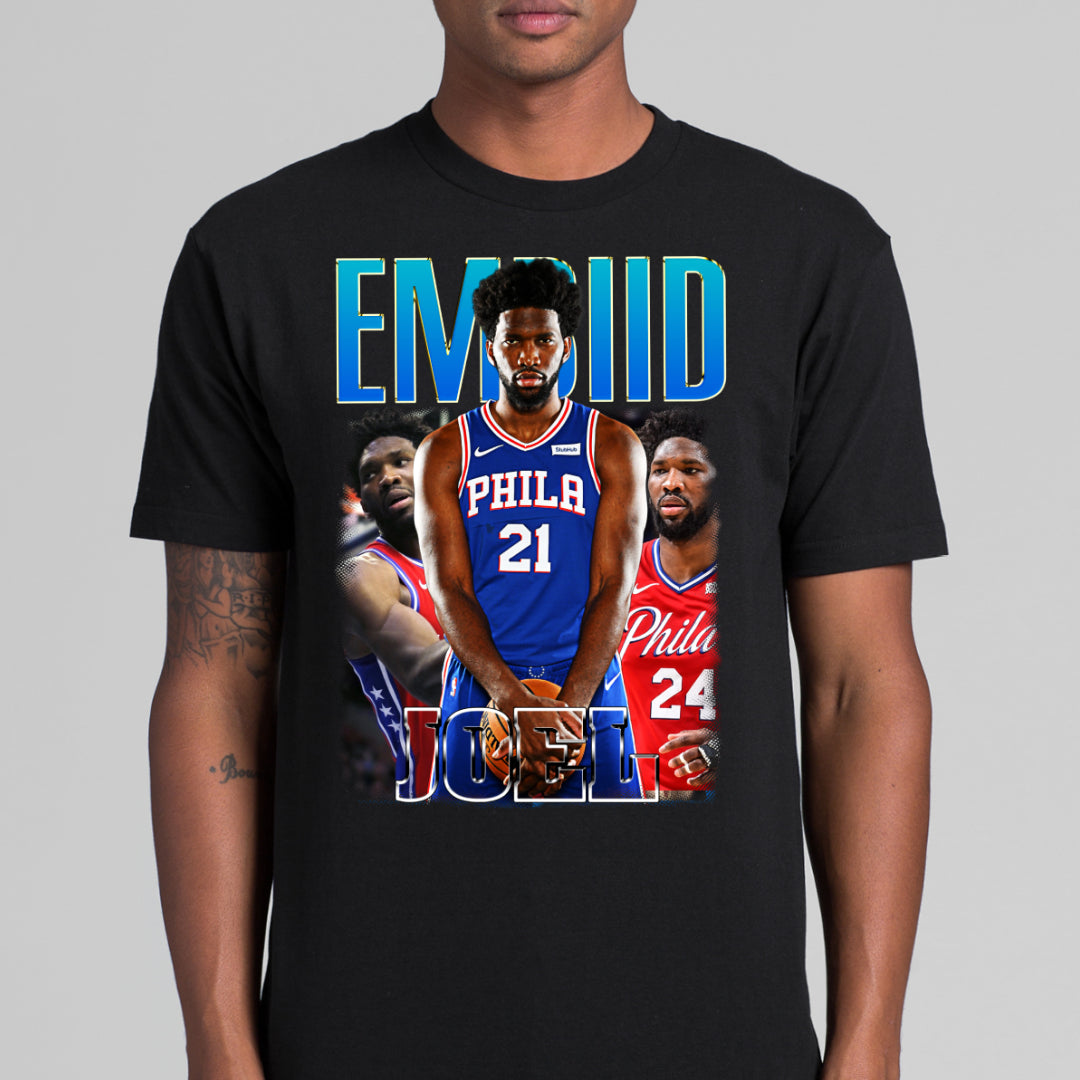 Joel Embiid NBA V3 T-Shirt Sport Athlete Family Tee