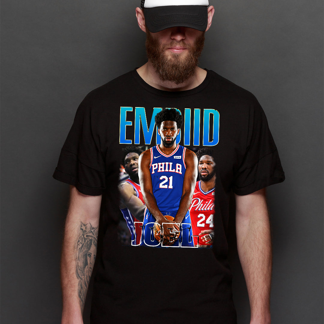 Joel Embiid NBA V3 T-Shirt Sport Athlete Family Tee