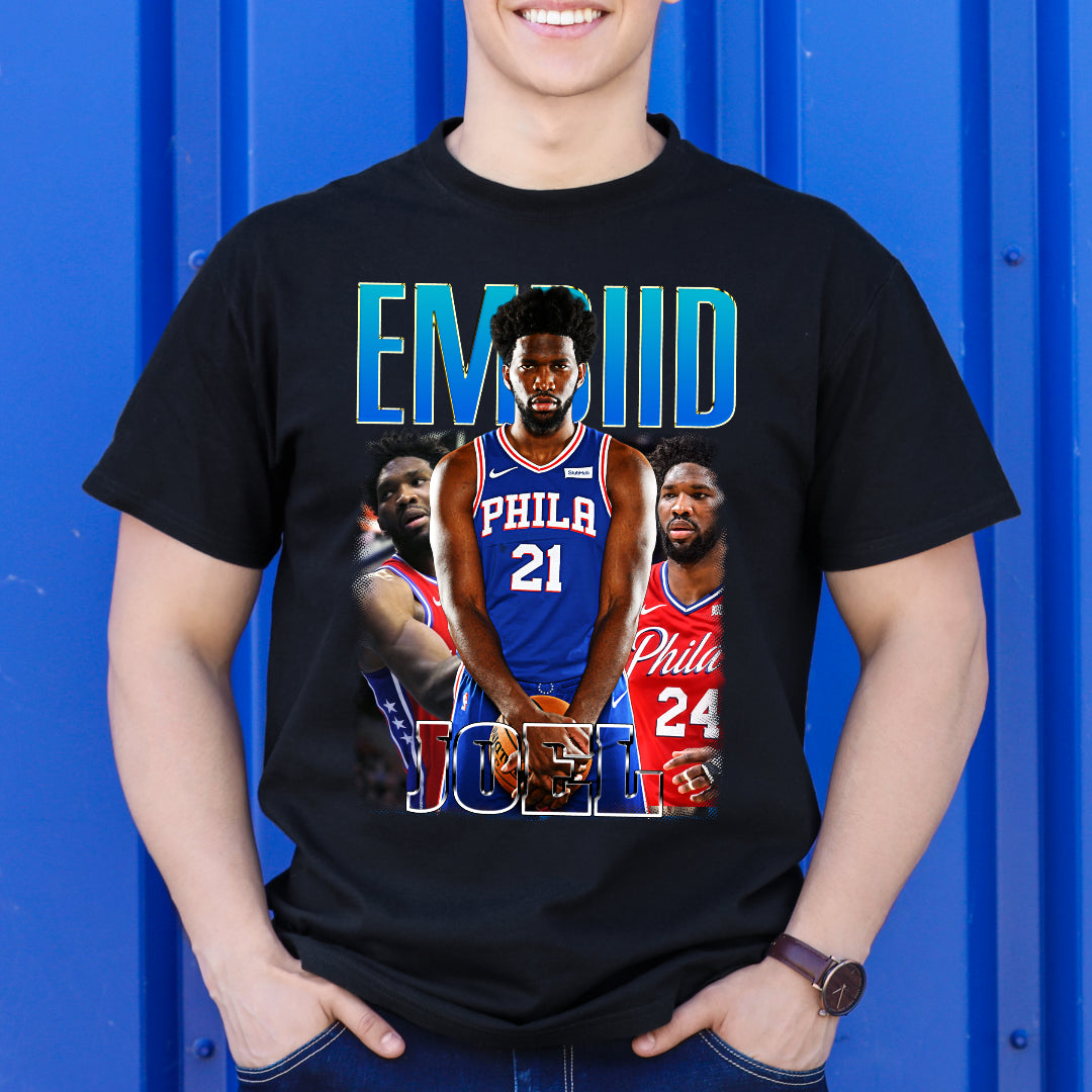Joel Embiid NBA V3 T-Shirt Sport Athlete Family Tee