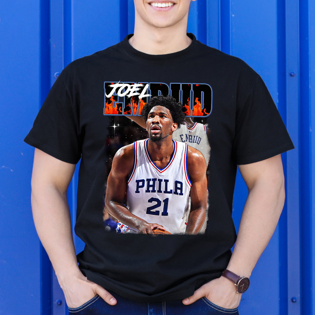 Joel Embiid NBA V4 T-Shirt Sport Athlete Family Tee