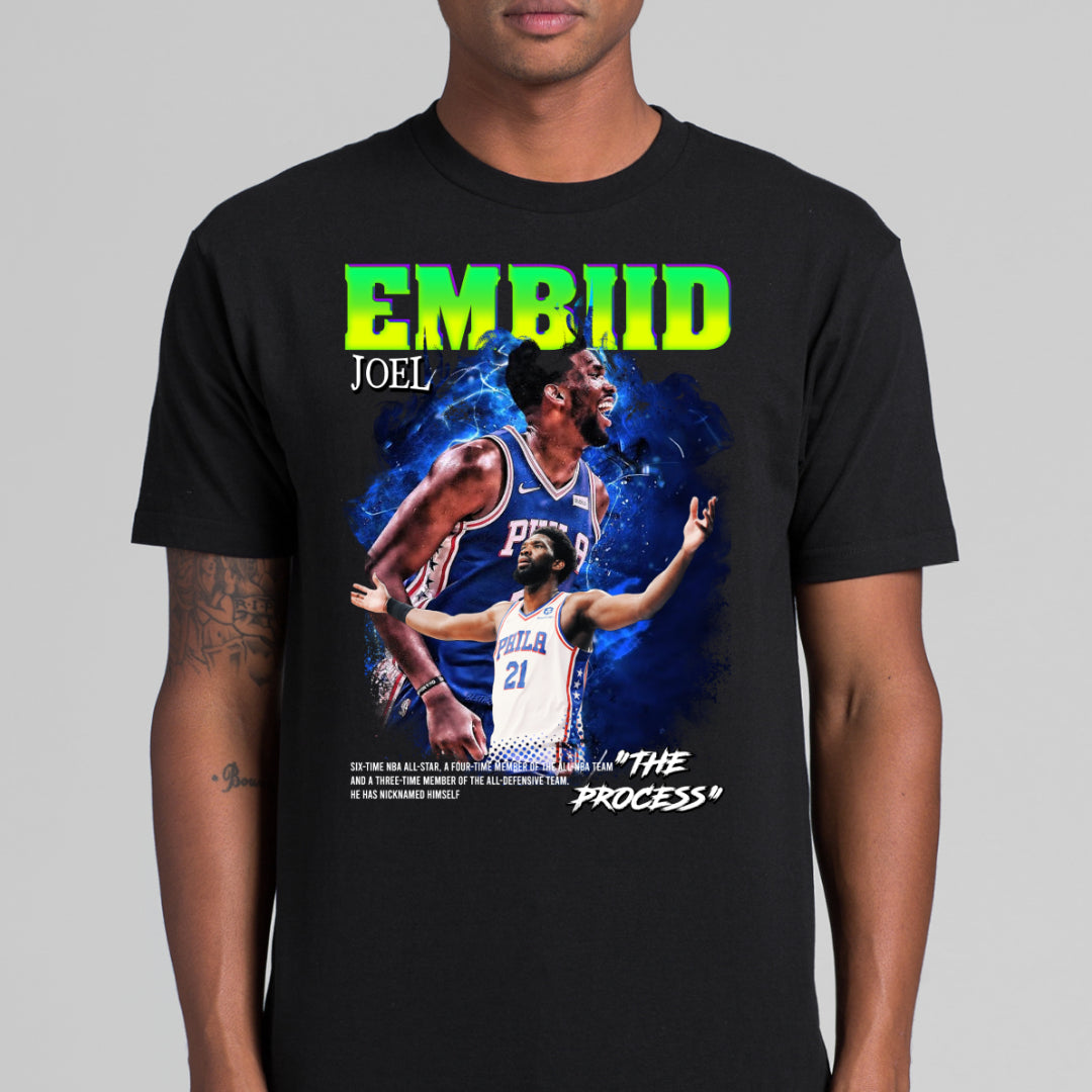 Joel Embiid NBA V6 T-Shirt Sport Athlete Family Tee