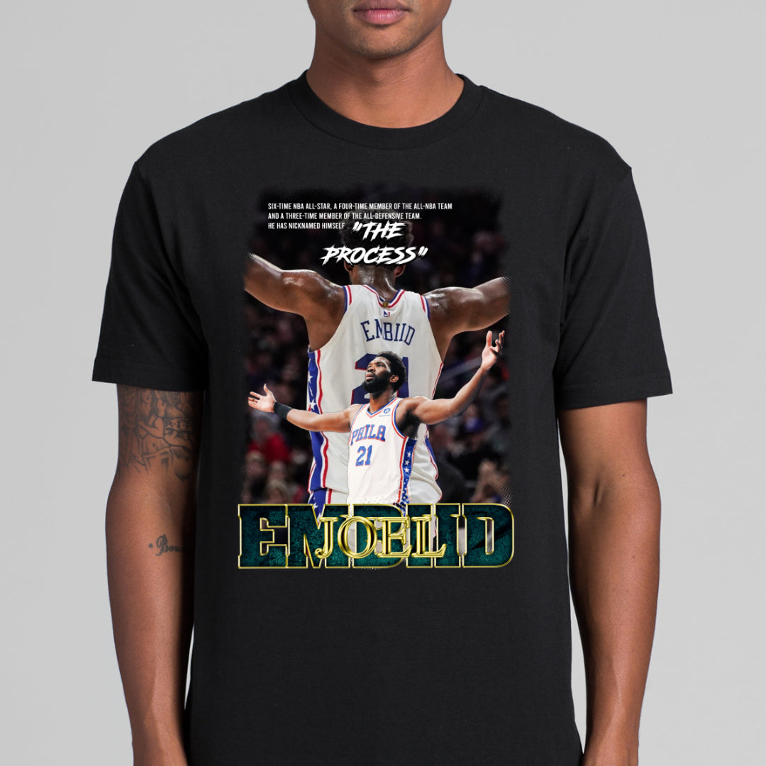 Joel Embiid NBA V7 T-Shirt Sport Athlete Family Tee