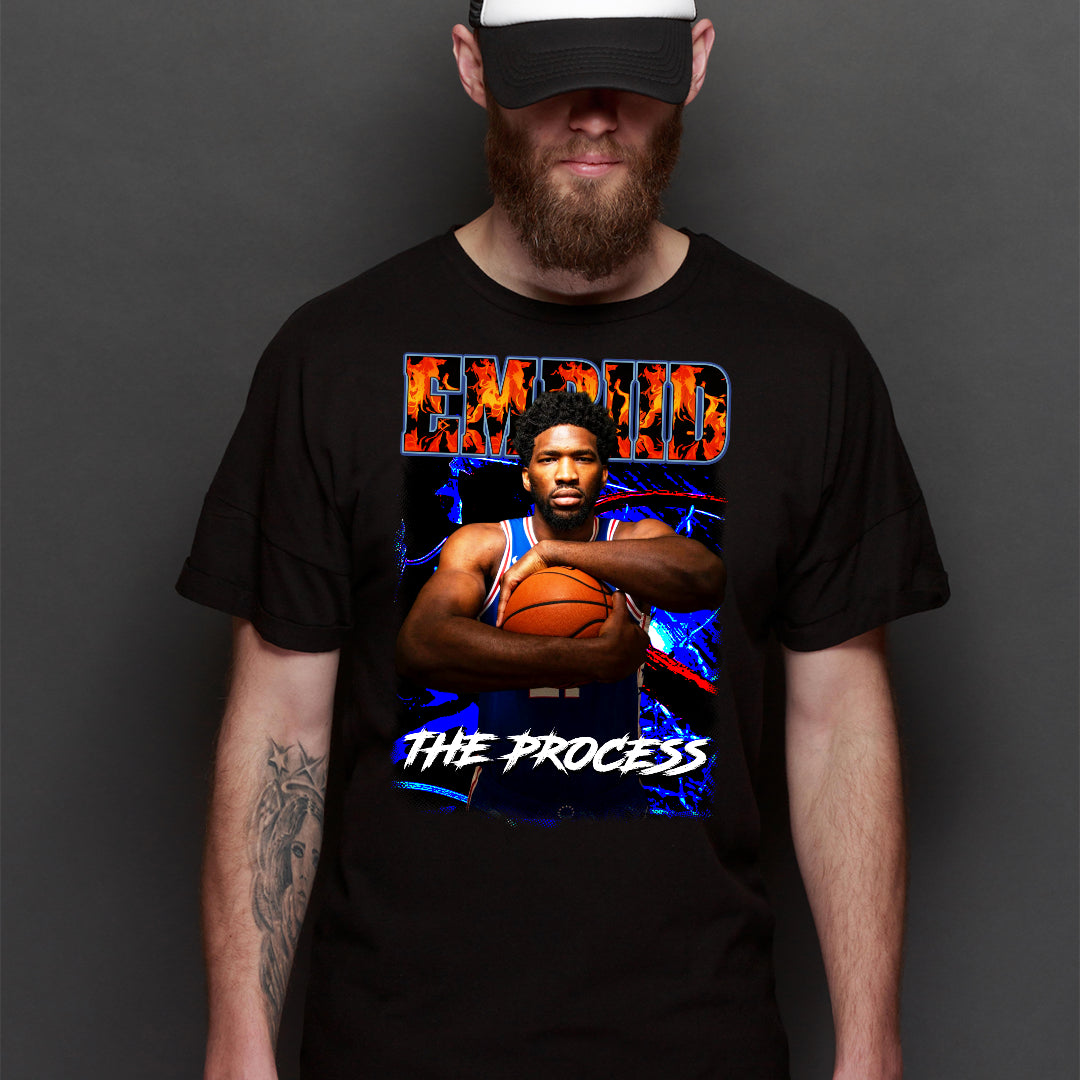 Joel Embiid NBA V8 T-Shirt Sport Athlete Family Tee