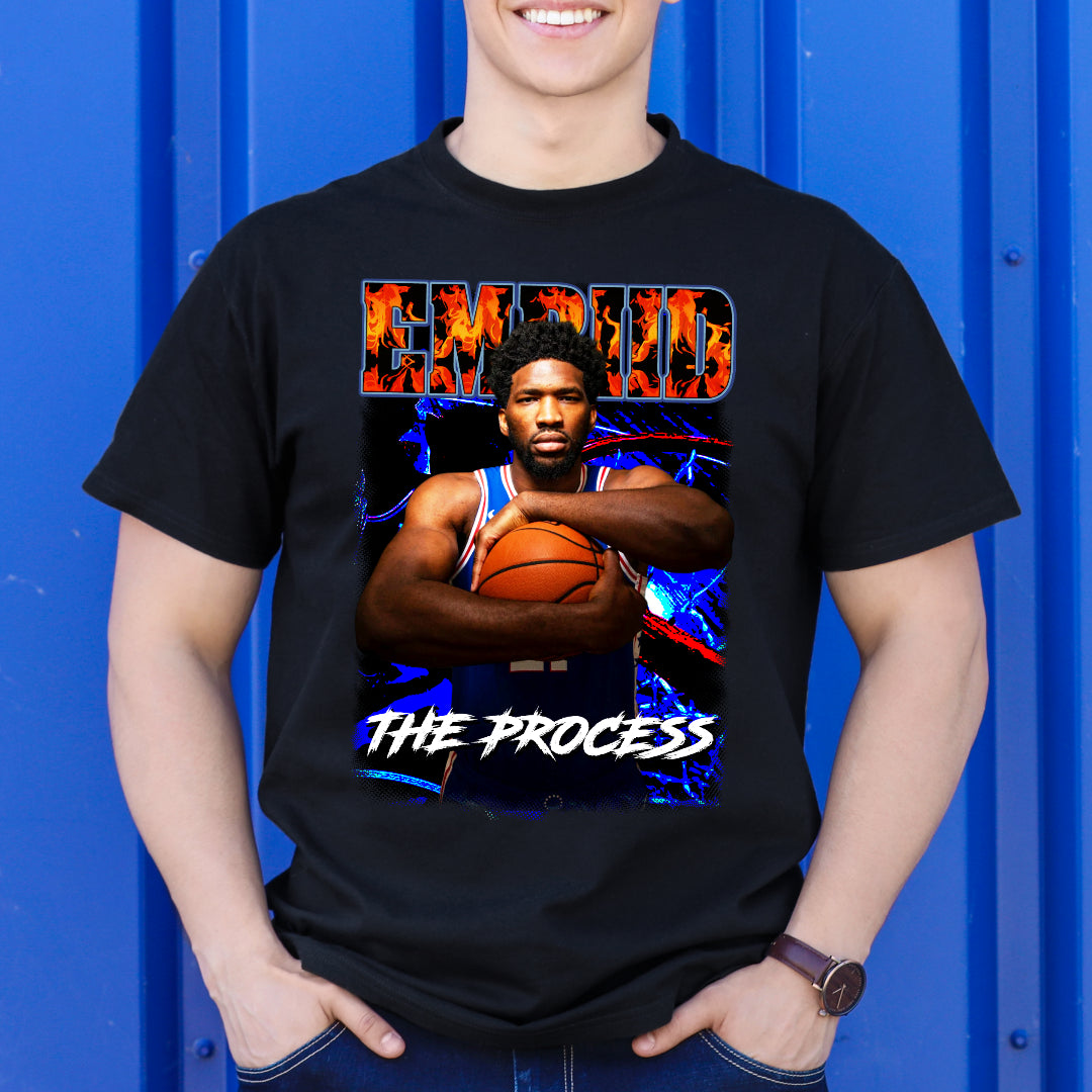 Joel Embiid NBA V8 T-Shirt Sport Athlete Family Tee