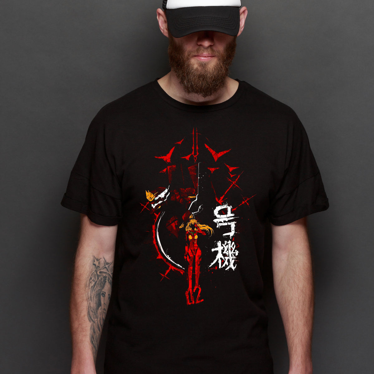 Neon Genesis Evangelion Unit-01 V8 T-Shirt Japanese Anime Tee