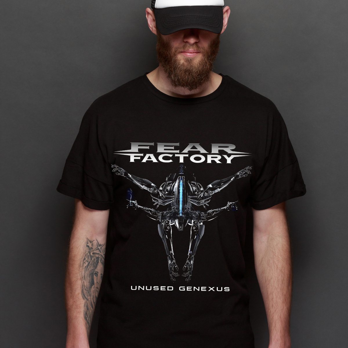 Fear Factory V2 T-Shirt Band Family Tee Music Heavy Metal