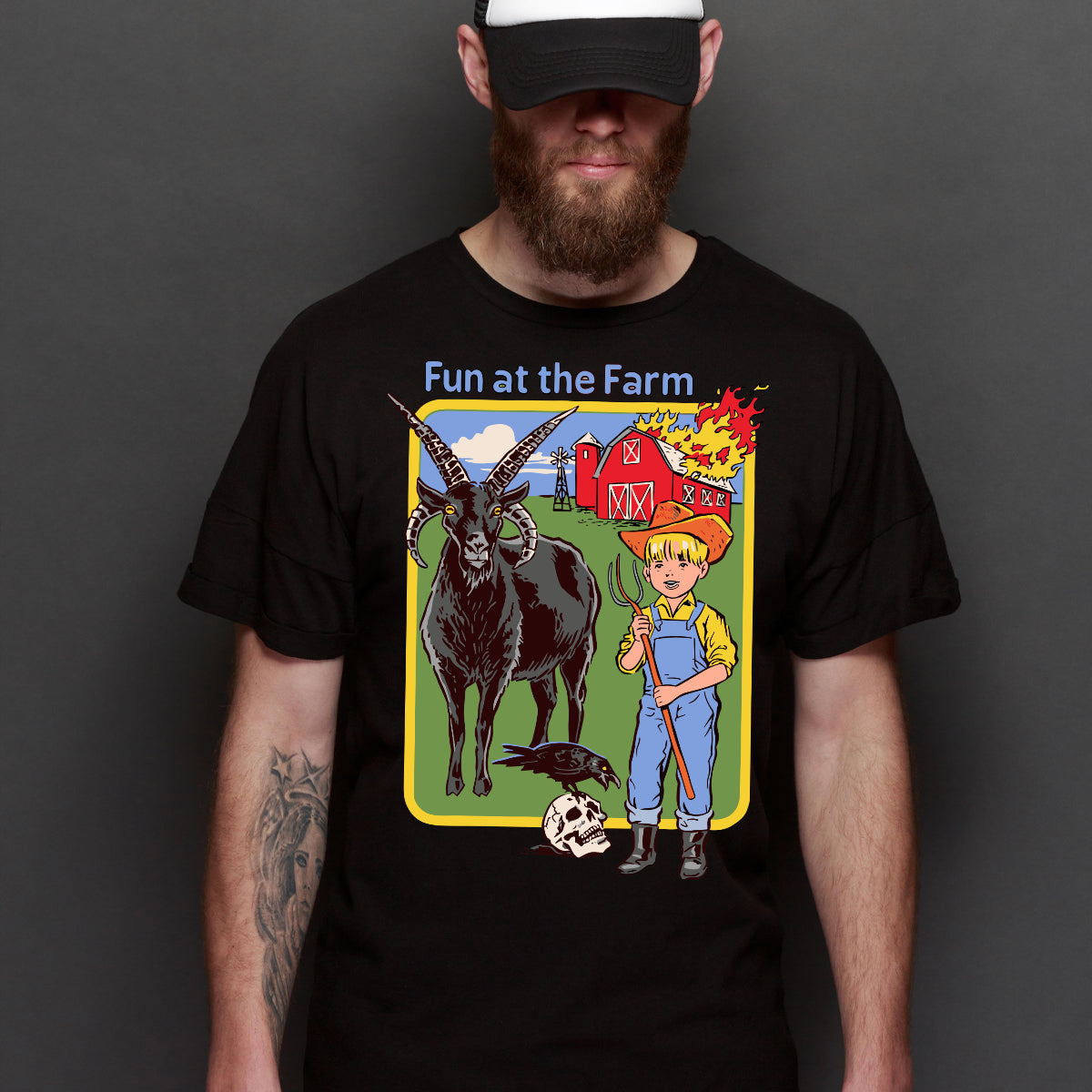 Fun at the Farm T-shirt Funny Cartoon Tee