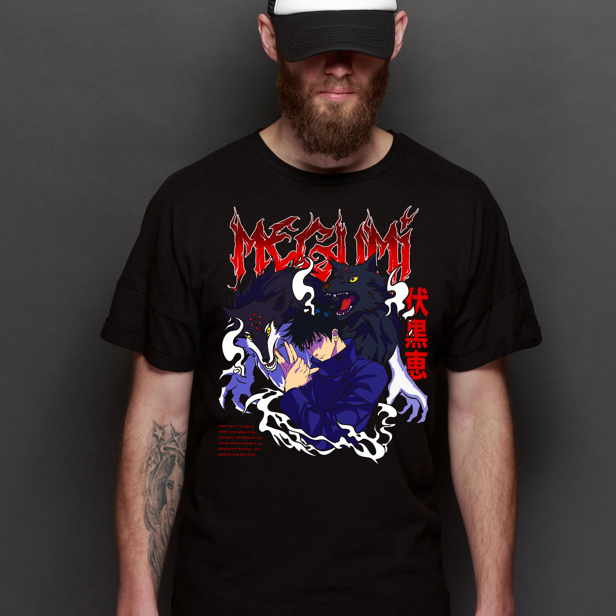 Jujutsu Kaisen Megumi Fushiguro T-Shirt Japanese Anime Tee