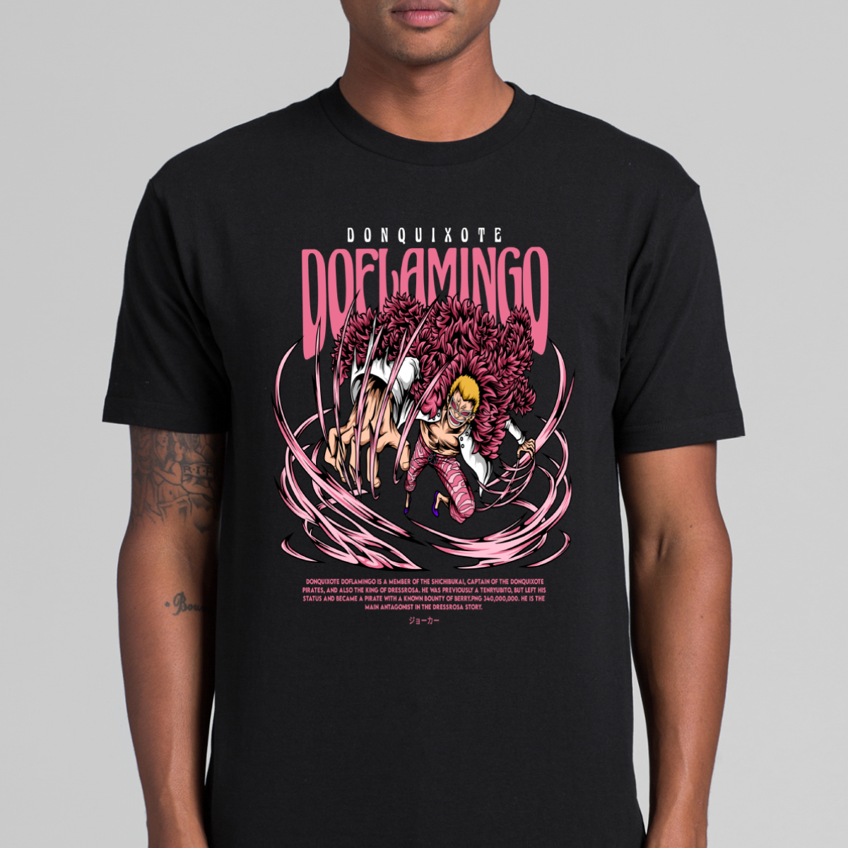 One Piece Donquixote Doflamingo T-shirt Japanese Anime Tee