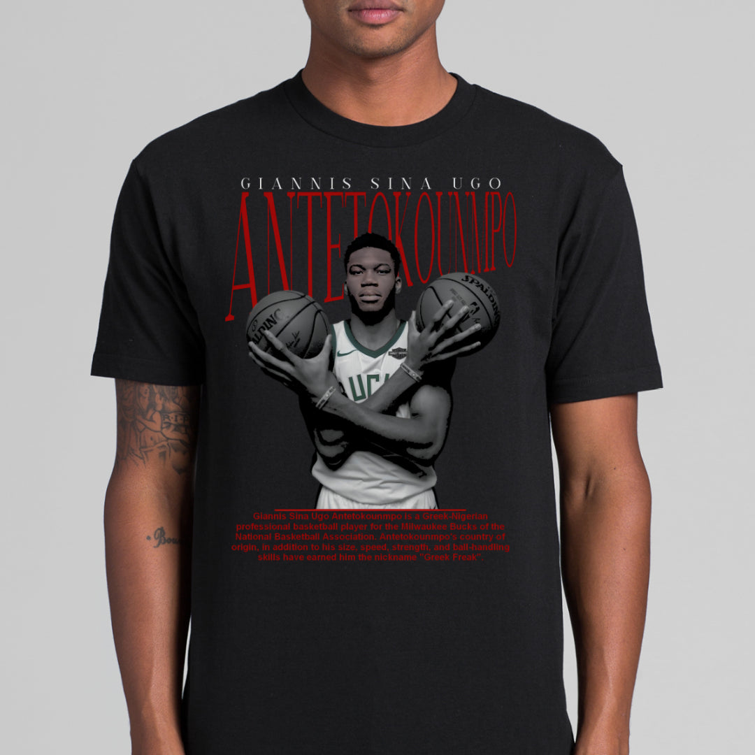 Giannis Antetokounmpo V4 NBA T-Shirt Sport Athlete Family Tee