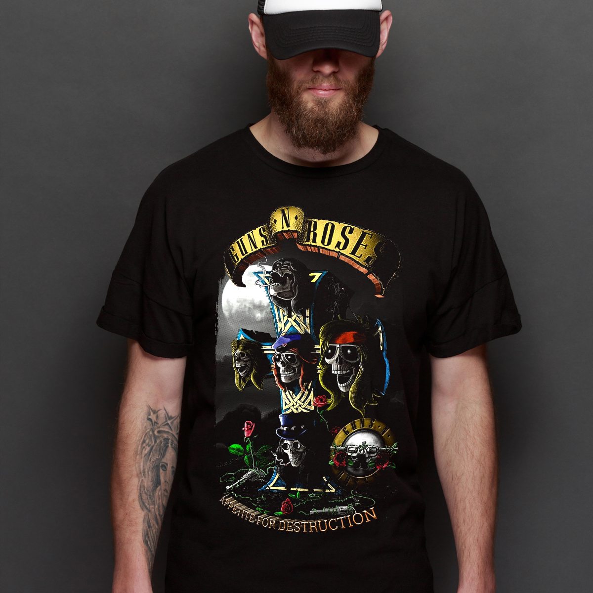 Guns N' Roses V3 T-Shirt Band Family Tee Music Rock And Roll