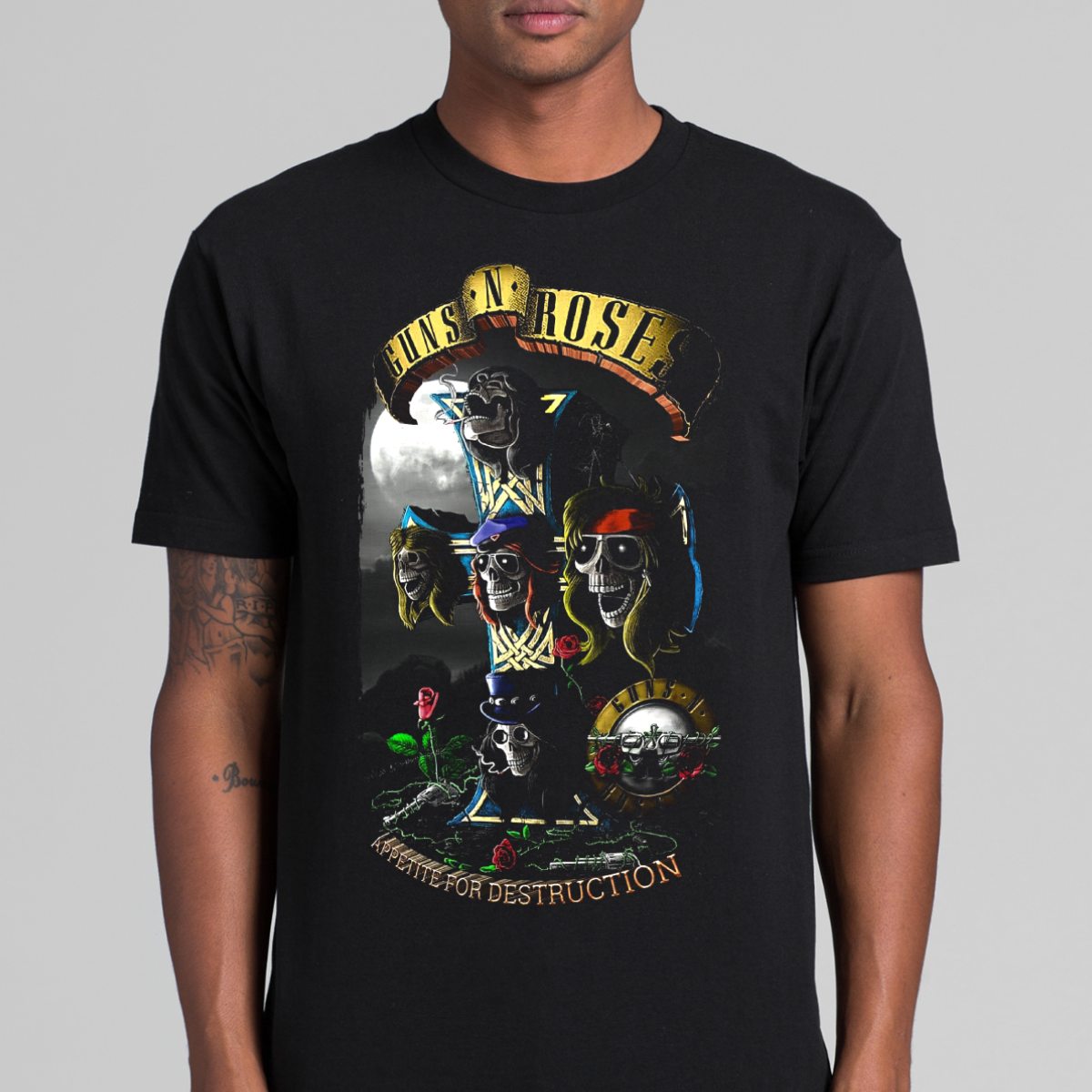 Guns N' Roses V3 T-Shirt Band Family Tee Music Rock And Roll