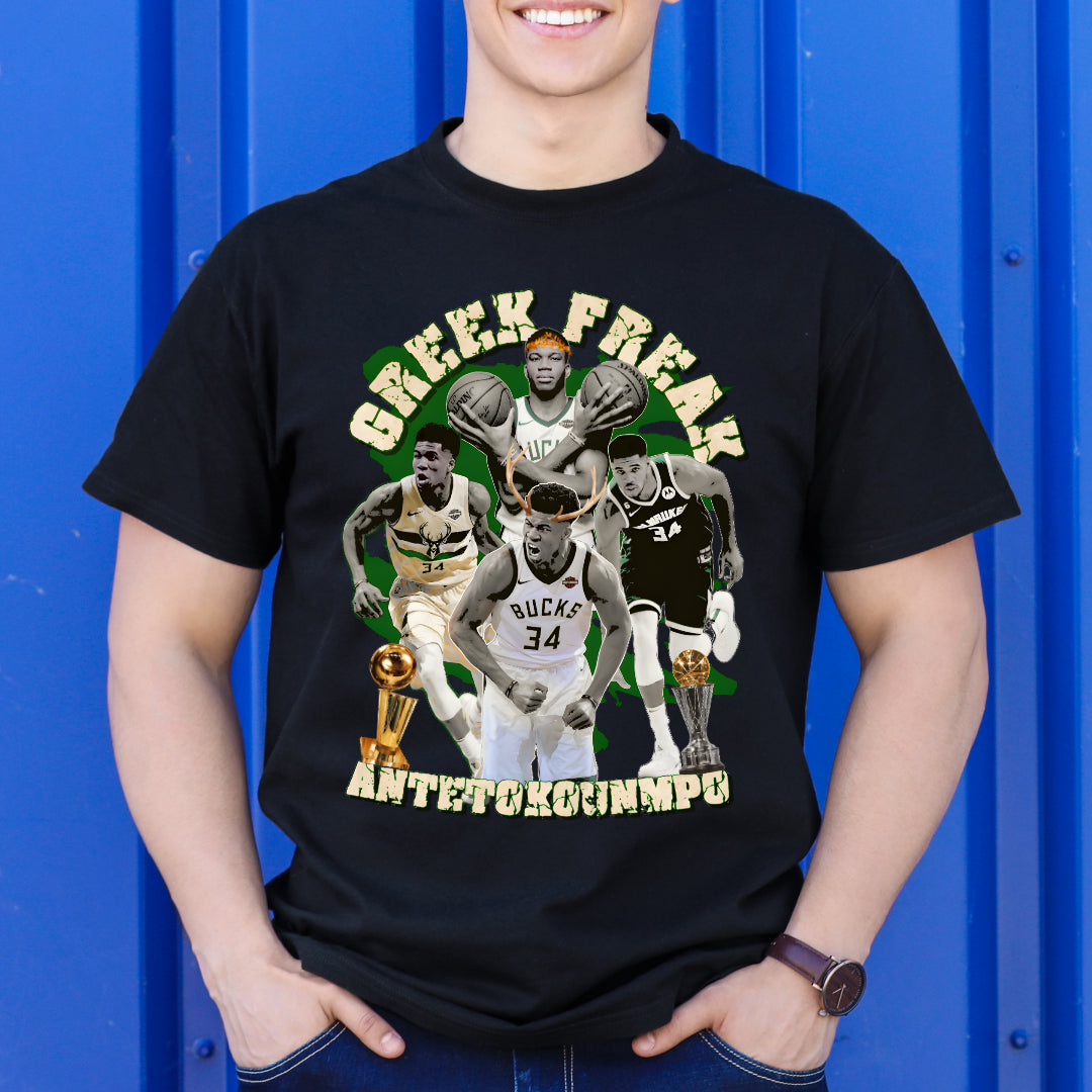 Greek Freak V2 NBA T-Shirt Sport Athlete Family Tee