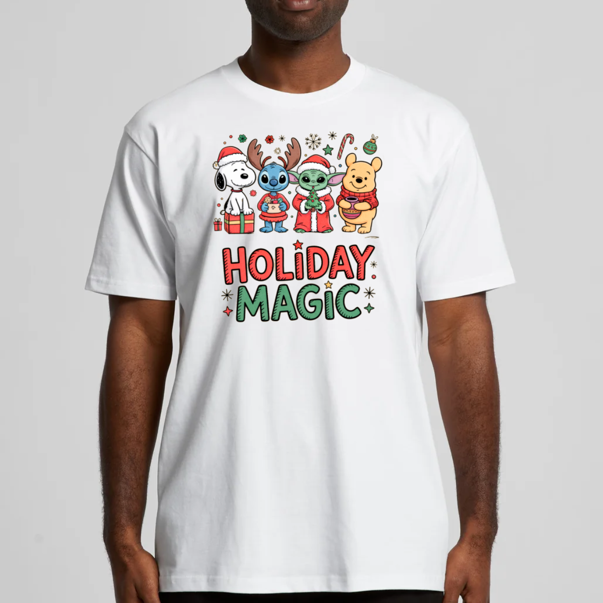 Holiday Magic Christmas T-Shirt Cartoon Tee