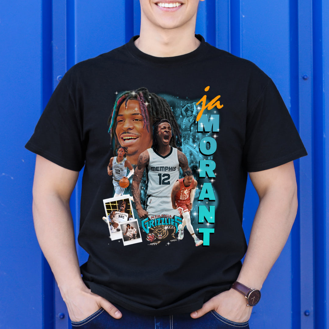 Ja Morant V10 NBA T-Shirt Sport Athlete Family Tee