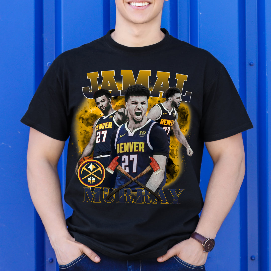 Jamal Murray V2 NBA T-Shirt Sport Athlete Family Tee