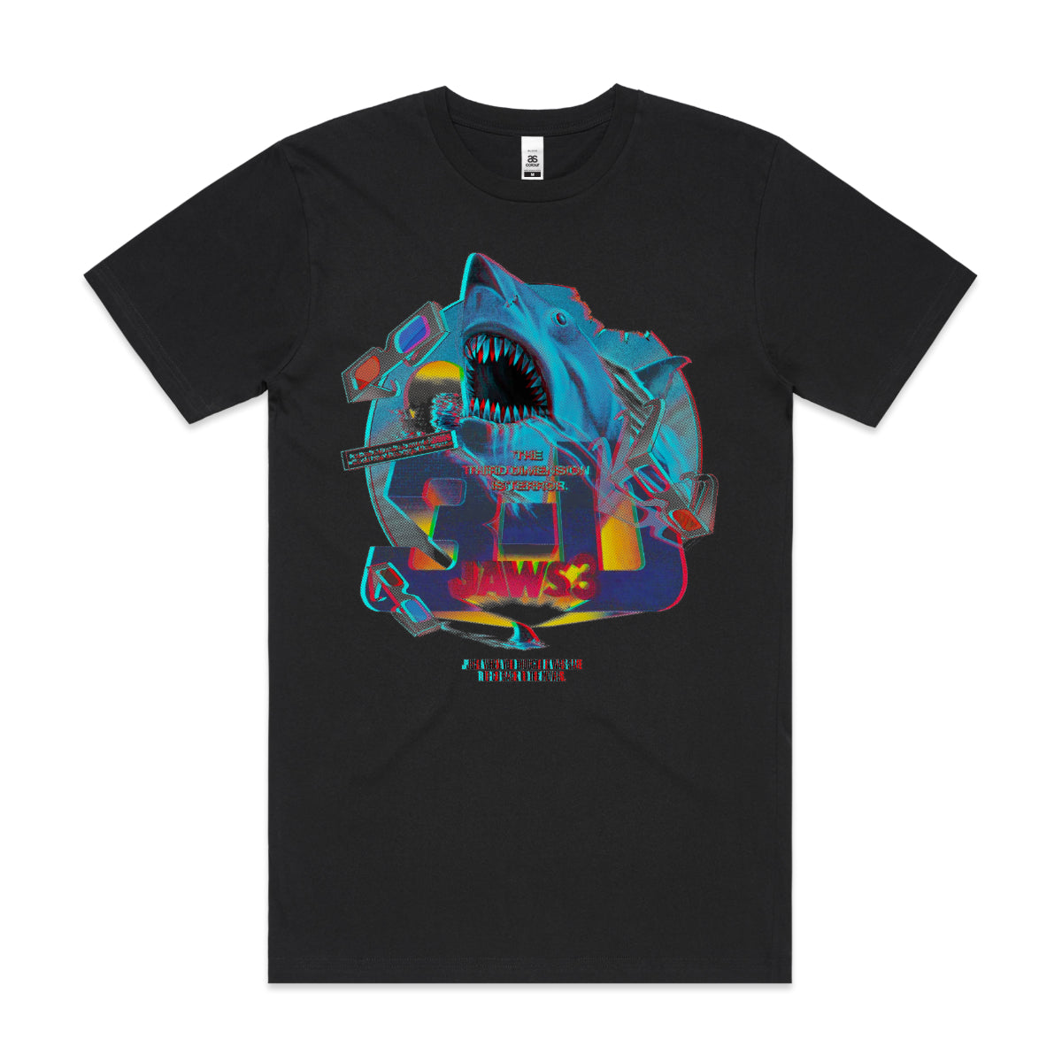 JAWS 3-D T-shirt Horror Movie Tee