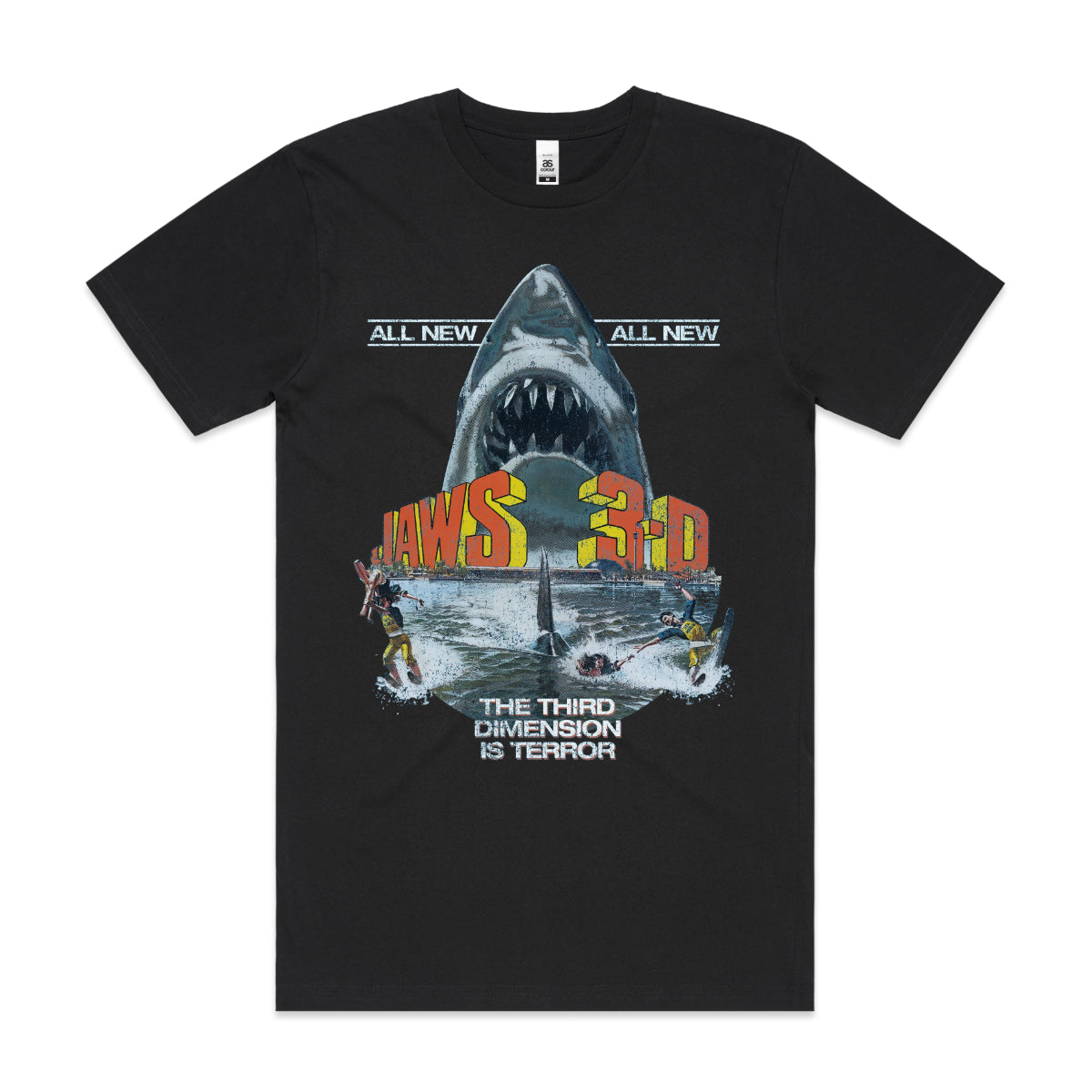 JAWS 3-D V2 T-shirt Horror Movie Tee